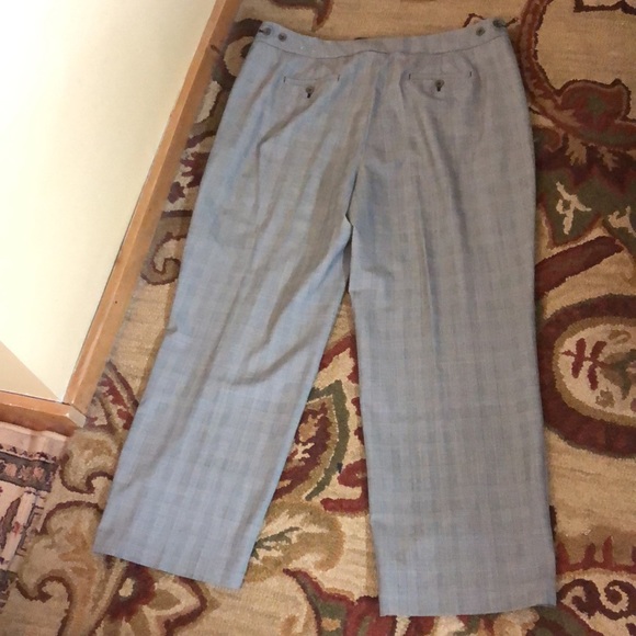JONES NEW YORK Size 18W Glen Plaid Square FlatFront Wool Spandex Career $119NEW - Picture 2 of 16
